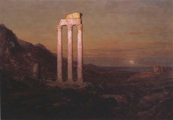 Frederic E.Church Moonrise over Greece Sweden oil painting art